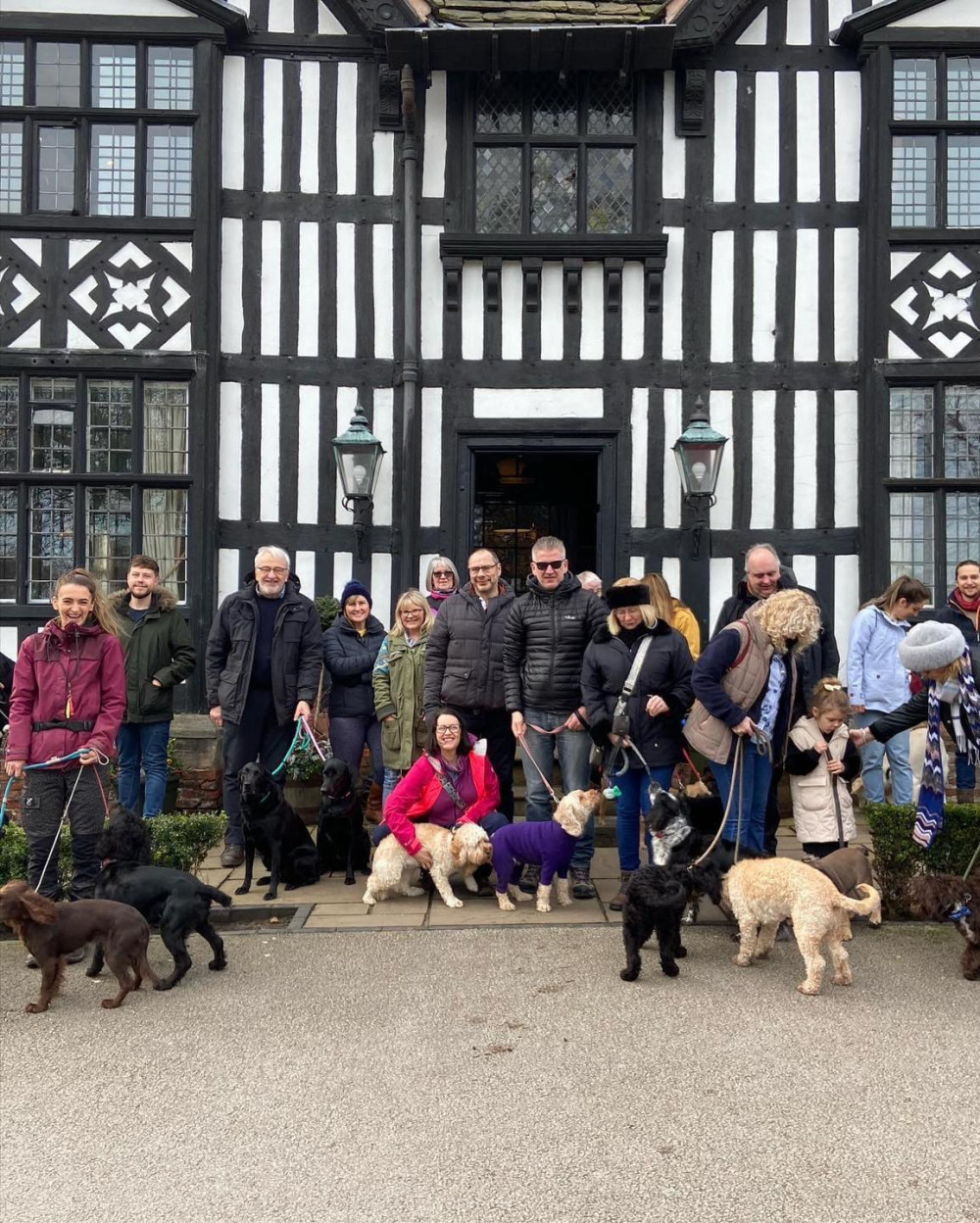 The monthly dog walk from the Old Hall takes place on Saturday. 