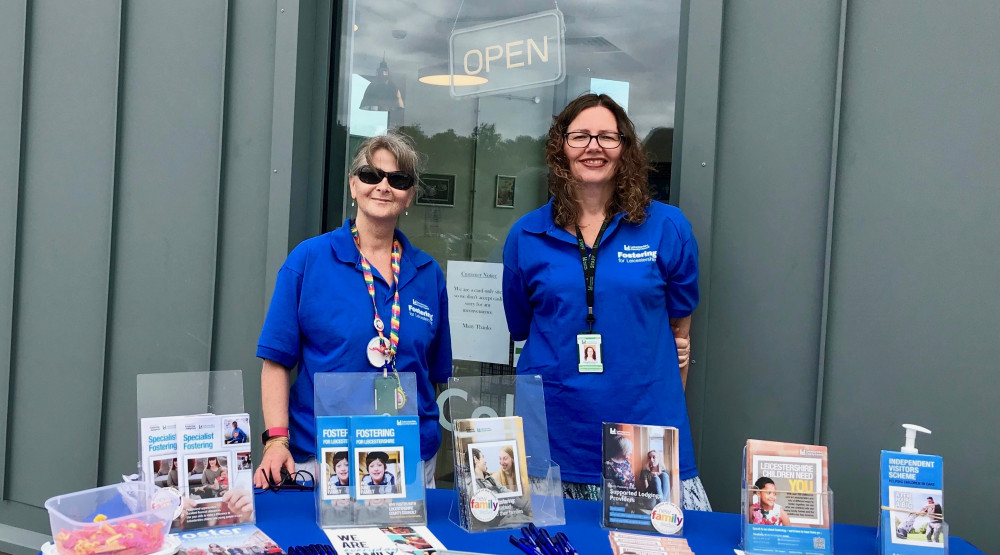 Fostering team members Janyce Crosby and Sam Harris at Snibston Colliery Park