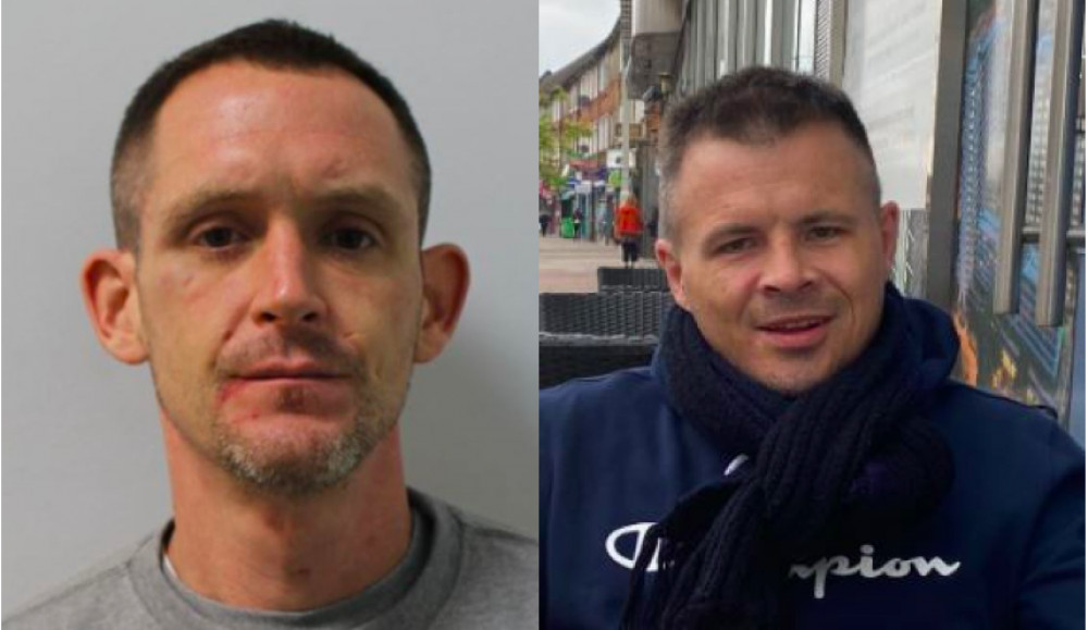 Oliver Muldowney (left) was this afternoon sentenced to 25 years behind bars for the murder of Tim Hipperson (right). Oliver Muldowney (left) was this afternoon sentenced to 25 years behind bars for the murder of Tim Hipperson (right).
