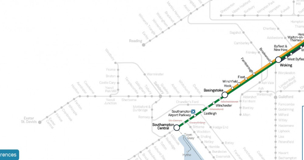 There will be no rail services to Honiton during the strike action