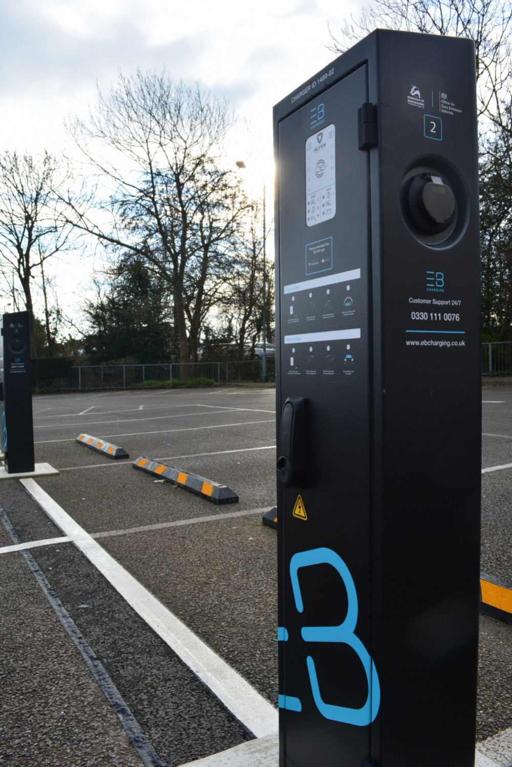 File photo : An EV charging point