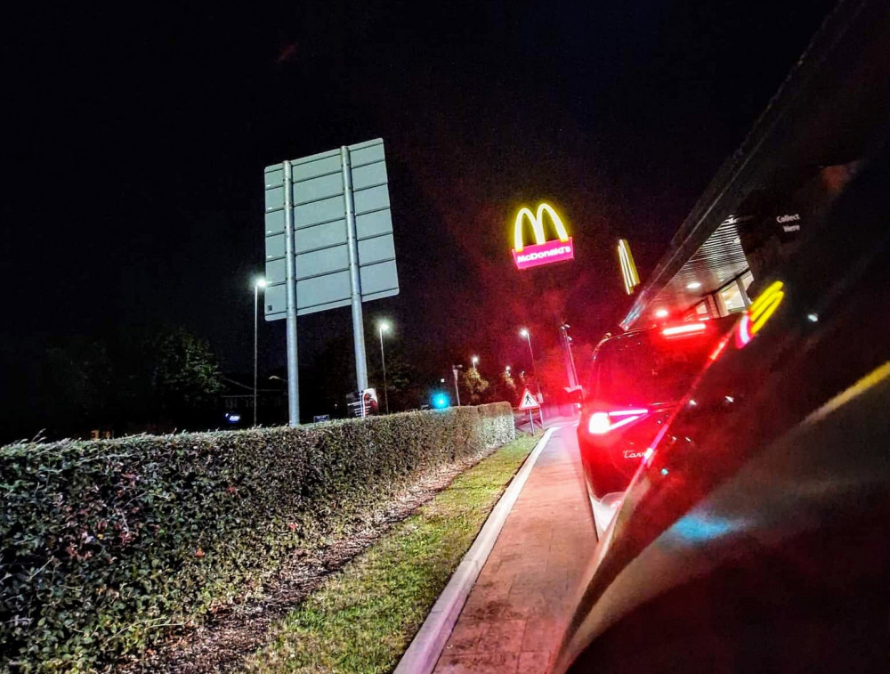 Local residents have reported huge queues at McDonald's, Macon Way, with customers saying a number of menu items aren't available (Ryan Parker).