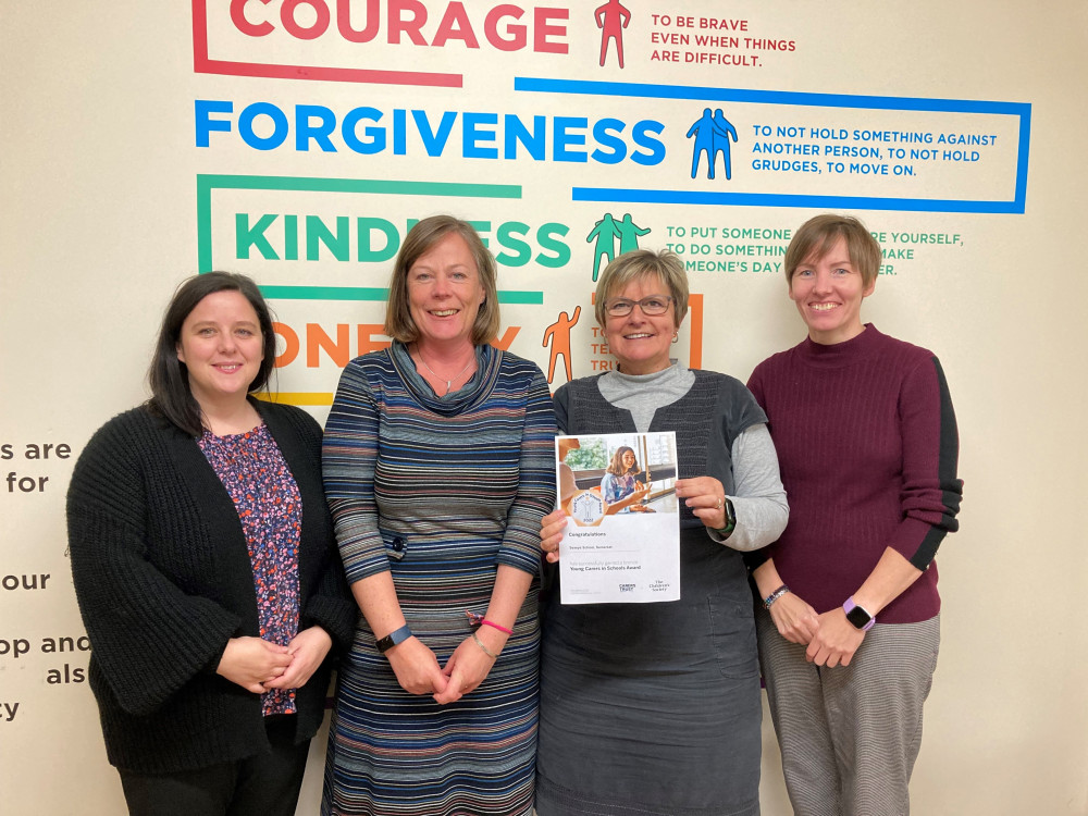 Left to right Miss Charmaine O’Dell, Mrs Rachel Guest, Mrs Clare Wilson and Mrs Kate Ryder.