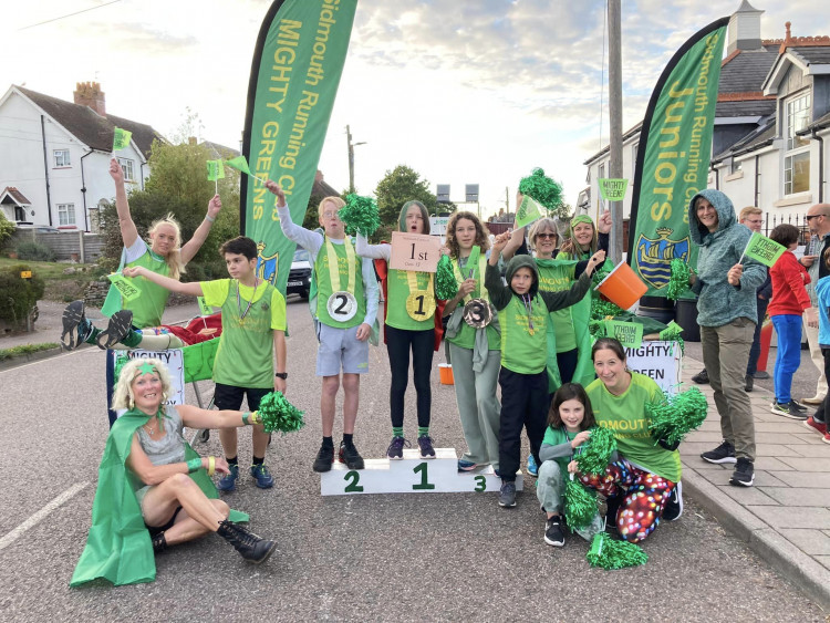 Sidmouth Running Club enjoyed being part of the Sidmouth Carnival