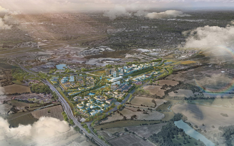 The first phase of the new medical and technology campus could begin as early as 2024 (Image via Arden Cross Ltd)