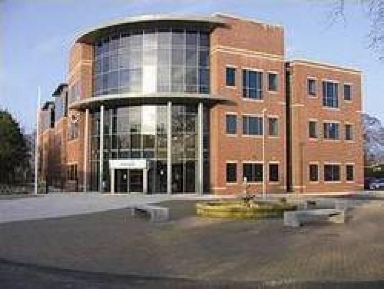 Cheshire East Council's HQ, Westfields in Sandbach 