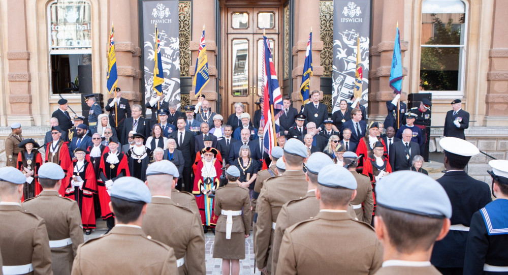 Representing Babergh at King Charles III Proclamation