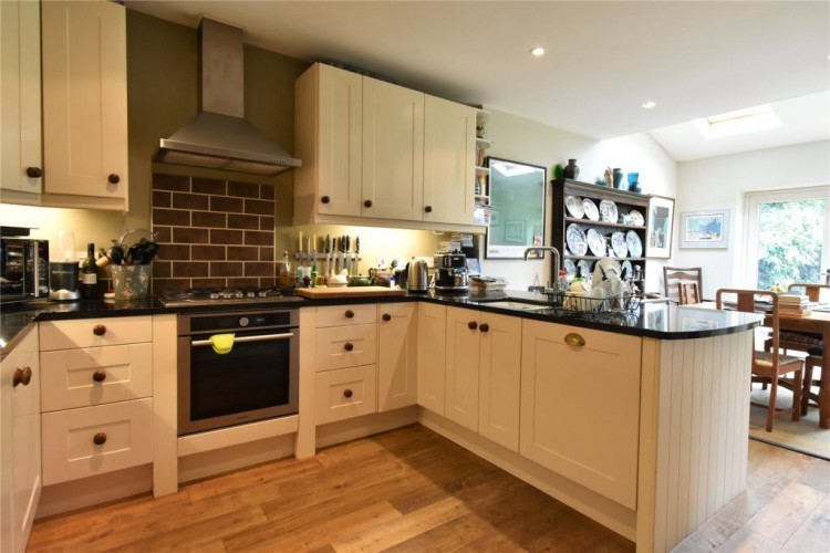 The property has a lovely large kitchen /diner