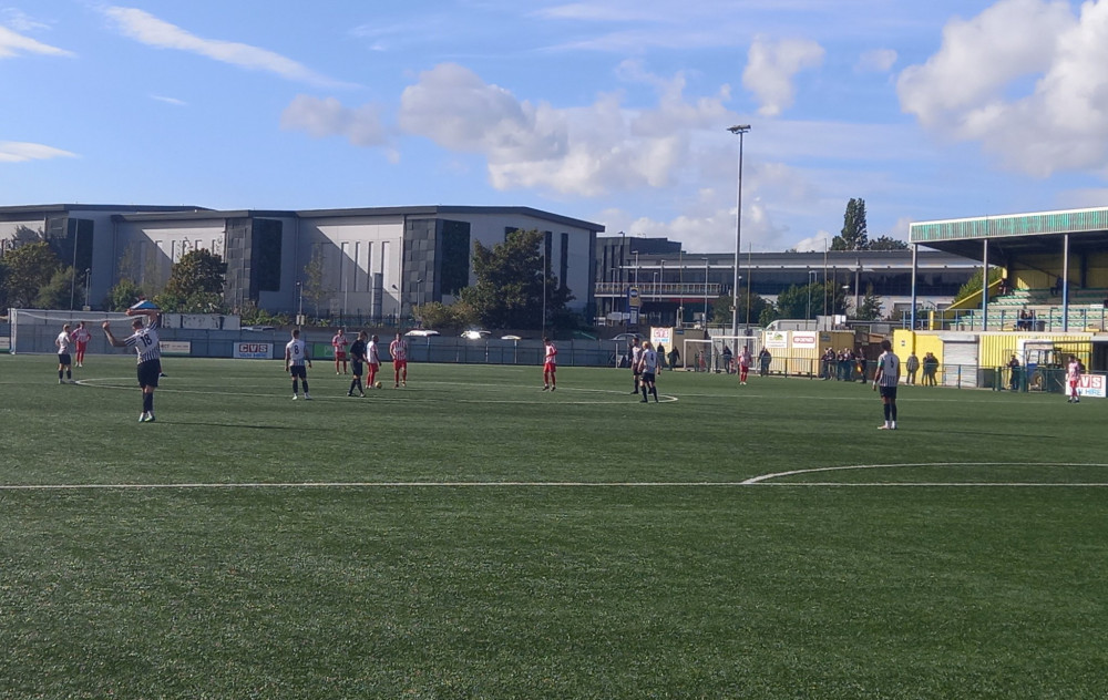 Swifts were at Haringey Borough's ground to face new Salamis. Picture by Paul Donegan.