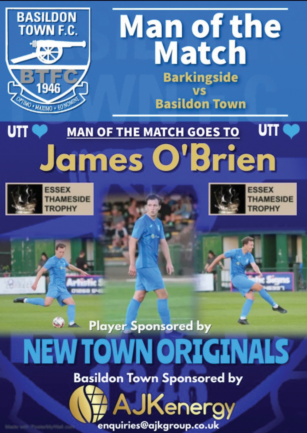 James O'Brien was man of the Match. James O'Brien was man of the Match.