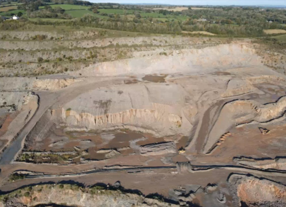 Torr Works Quarry Near East Cranmore. CREDIT: Somerset County Council. Free to use for all BBC wire partners.