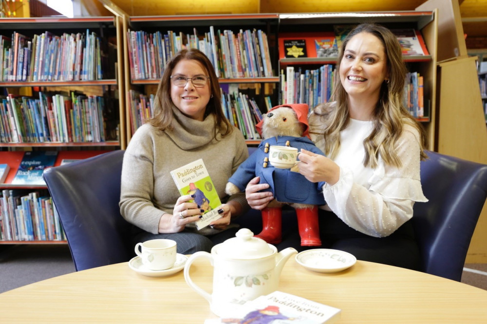 Cllr Victoria Wilson with Tara Spandrzyk from Staffordshire Libraries and Arts service.