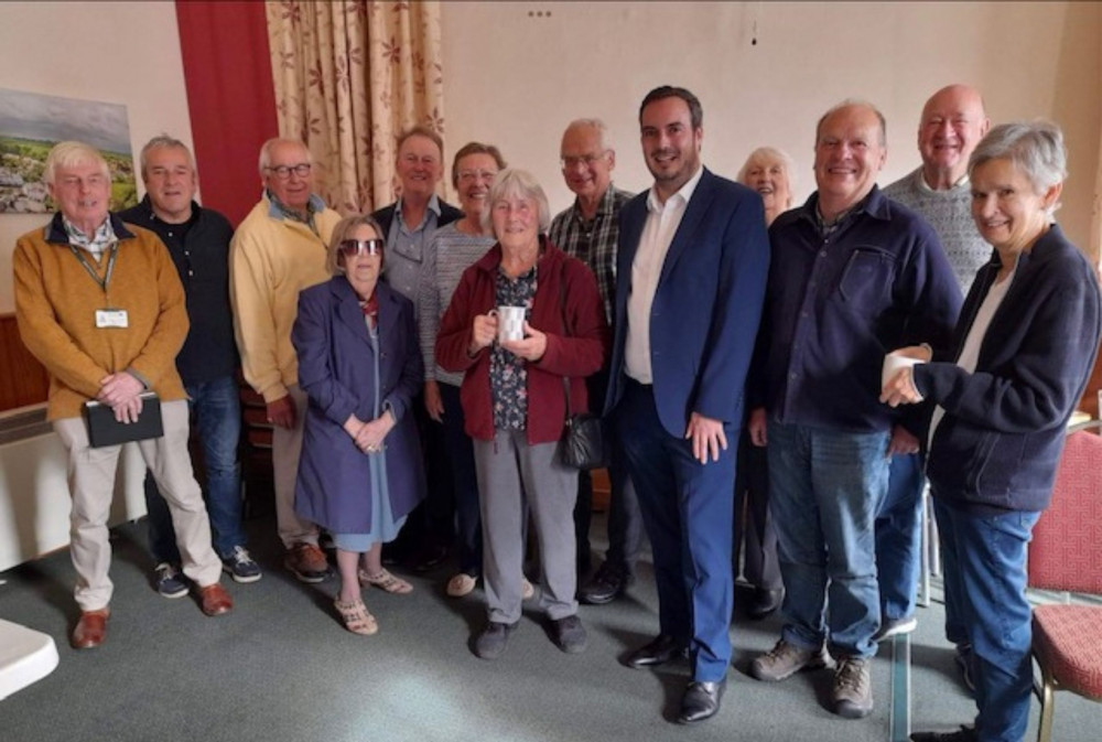 East Devon MP Simon Jupp at the coffee morning (East Devon Conservative Association)