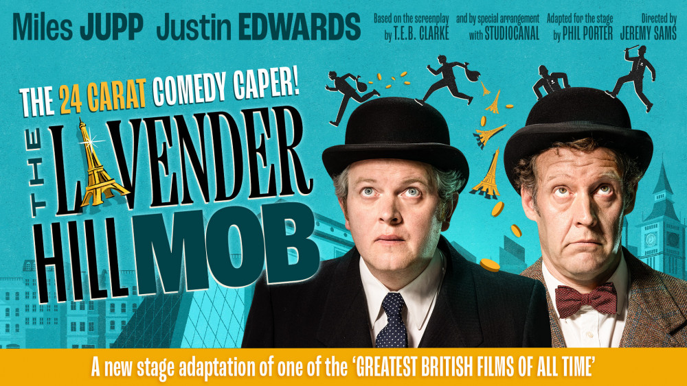 The men who broke the bank and lost the cargo are back! The world premiere adaptation of The Lavender Hill Mob, the classic Ealing Comedy starring Alec Guinness, is heading to a venue near you!