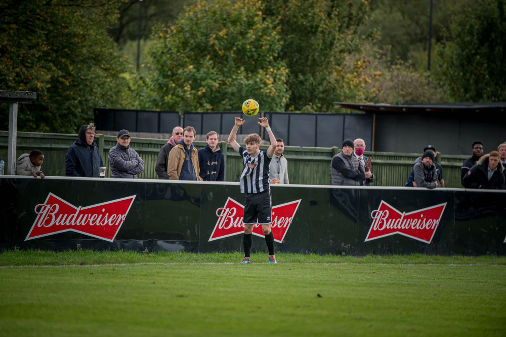 Hanwell Town lost 2-0 away at lowly North Leigh FC. Photo: Hanwell Town.