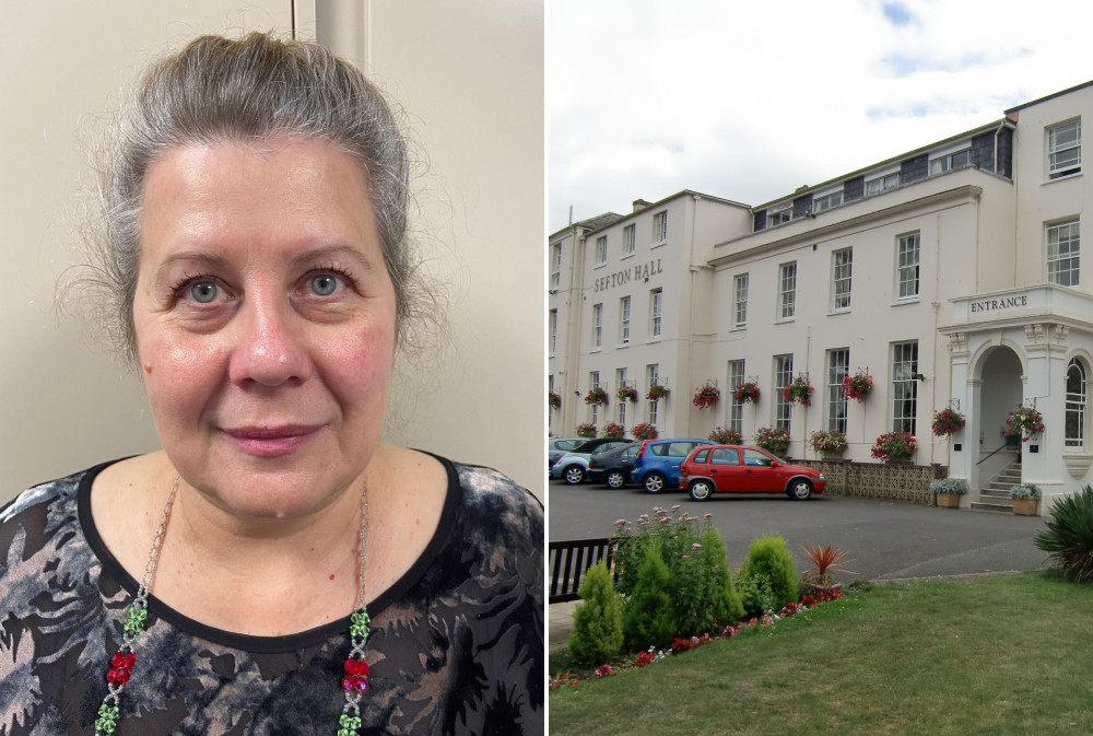 L: Award nominee Daniela Mustatia. R: Sefton Hall in Dawlish