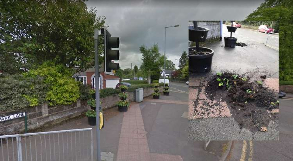 Biddulph residents have responded after the flower beds were ruined. Image credits: Google/Sammy Gibson