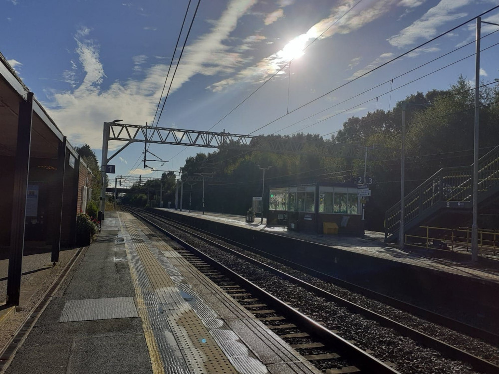 Empty platforms today at Sandbach train station  