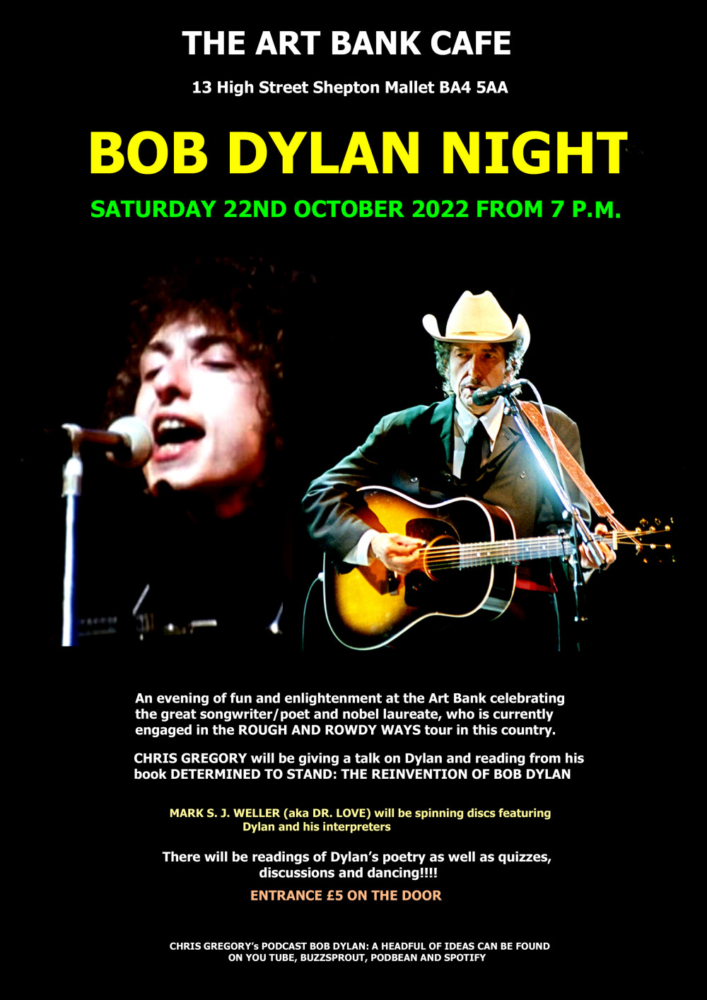 BOB DYLAN NIGHT AT THE ART BANK