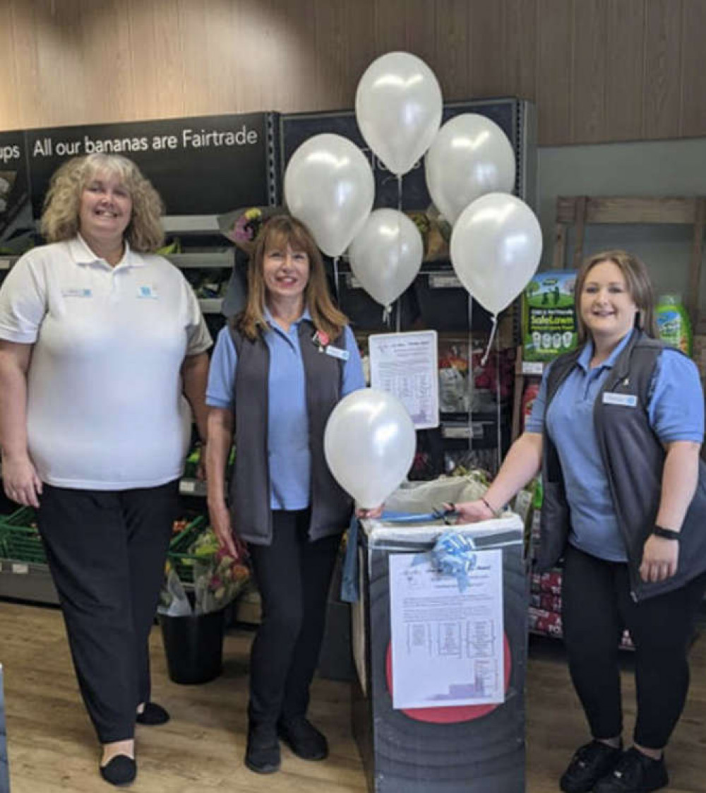 Staff at the Co-op store