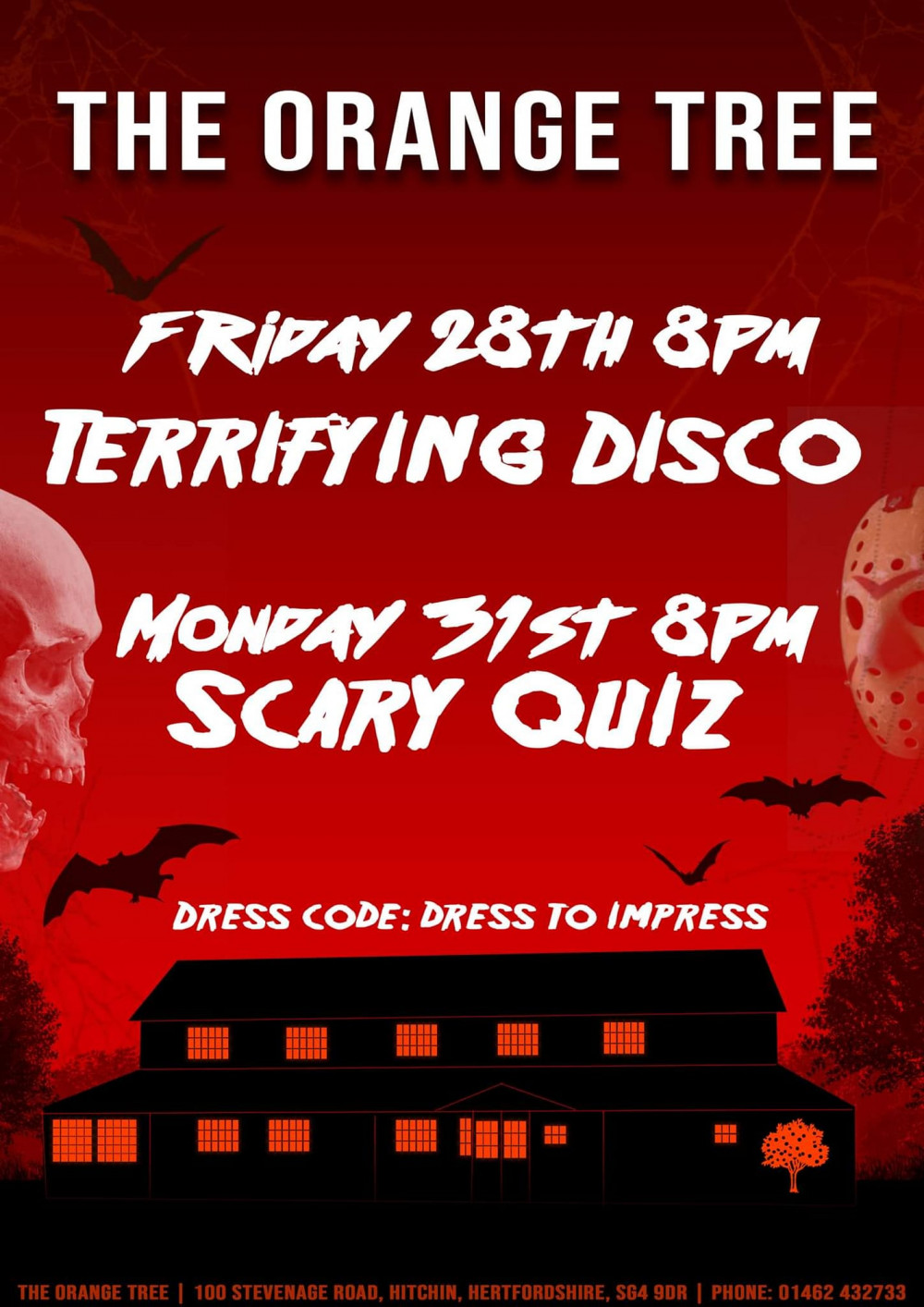 Halloween disco with DJ Dan at the Orange Tree in Hitchin 