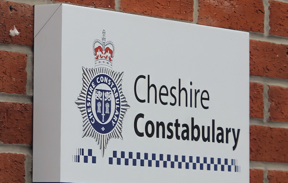A sign at Cheshire Police's HQ in Winsford. (Image - Alexander Greensmith)