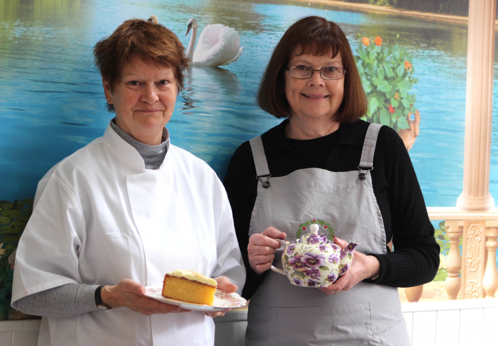 Sisters Linda and Debbie are behind Georgian Tea Rooms in Macclesfield. (Image - Alexander Greensmith / Macclesfield Nub News)