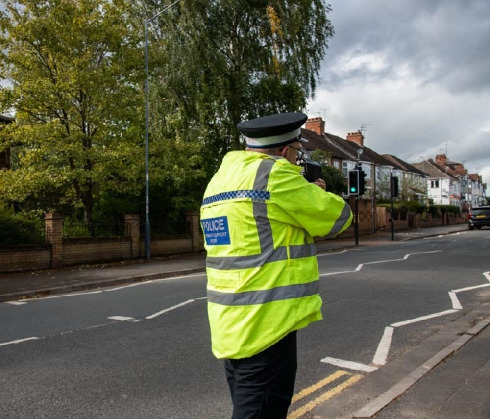 Warwickshire Police said 56,000 were caught speeding in 2021 despite the national lockdowns (image via Warwickshire Police)