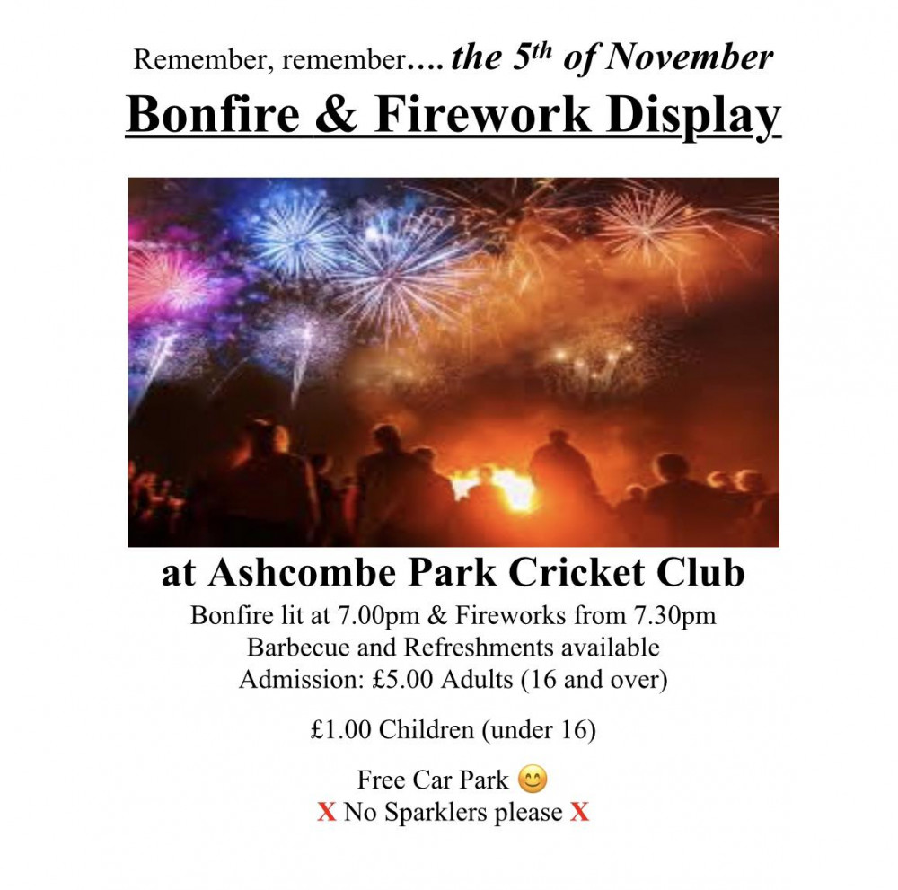 Cheddleton fireworks and bonfire 2022