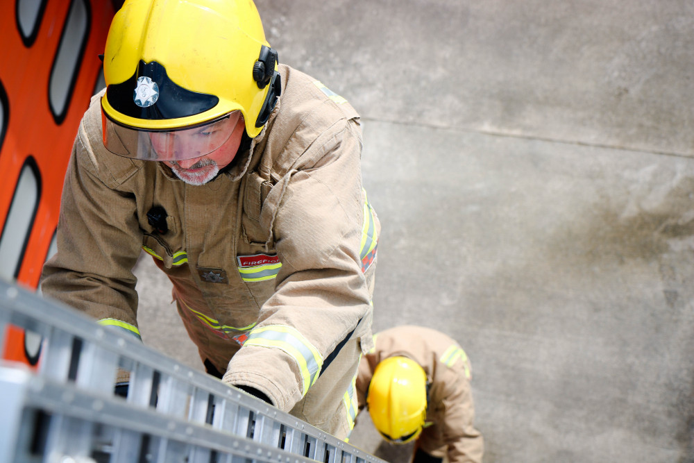 Avon Fire & Rescue Service\\\'s ladders were found to actually weigh 96kg (Photo: Avon Fire & Rescue Service) (Free to use for all BBC partners with attribution)