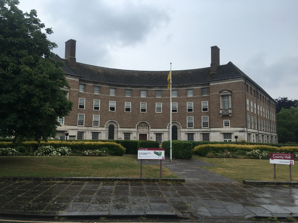 Somerset County Council\'s Headquarters At County Hall In Taunton. CREDIT: Daniel Mumby.