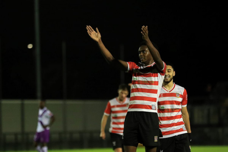 Tyrese Owen put in a man of the match display as Kingstonian took all three points on Wednesday night (Image: Simon Roe).