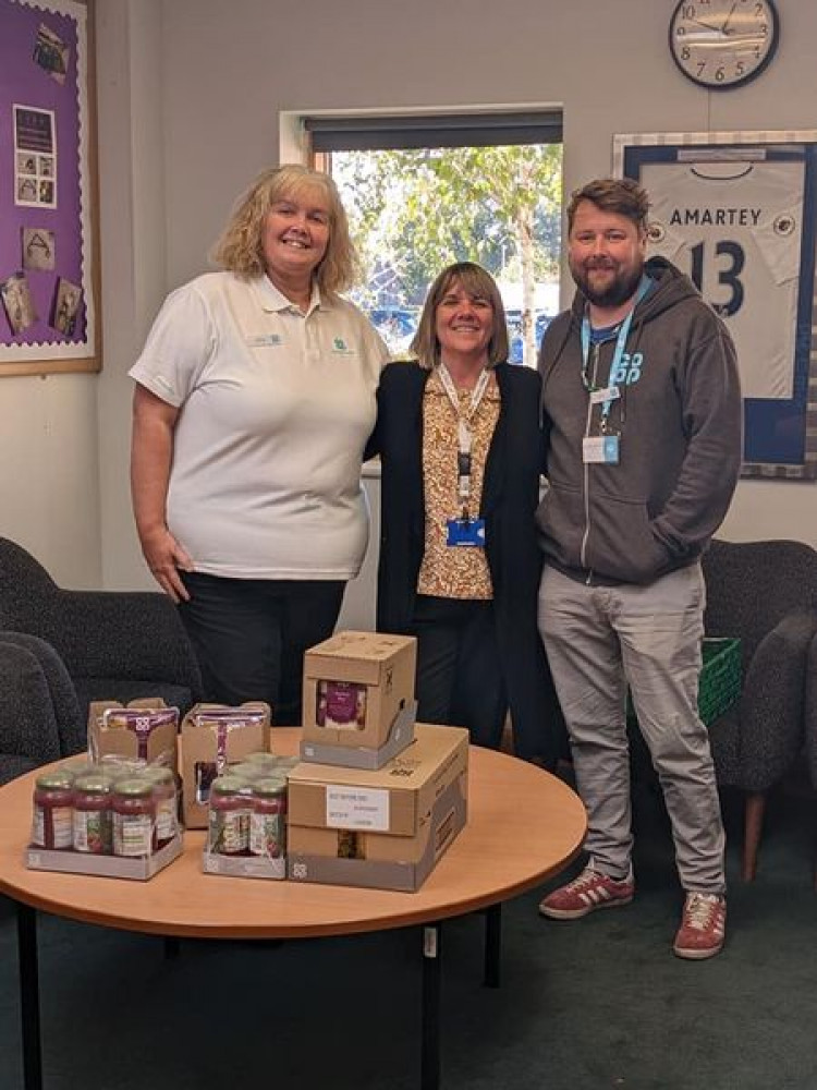 Claire Mason, left, with Jackie King from Treetops and Member Pioneer co-ordinator Jack Williams.