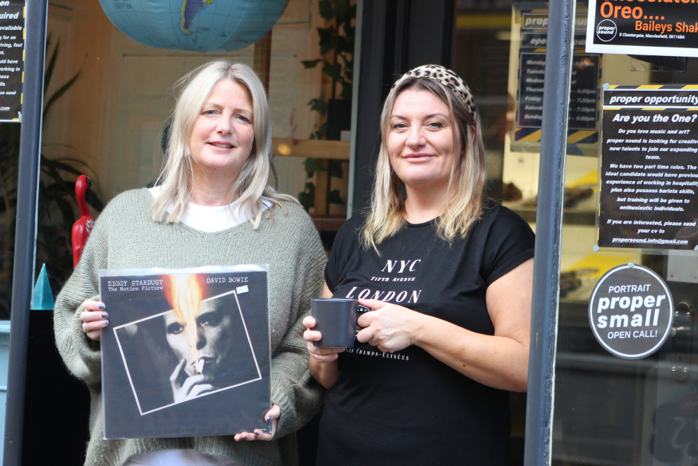 Macclesfield: Lucie Wright and Cheryl Tinsley of Proper Sound. The colleagues first met as classmates at Tytherington School. (Image - Alexander Greensmith / Macclesfield Nub News)