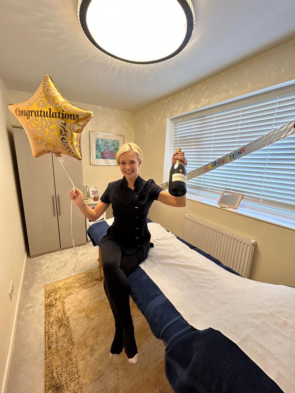 Amber in her treatment room.