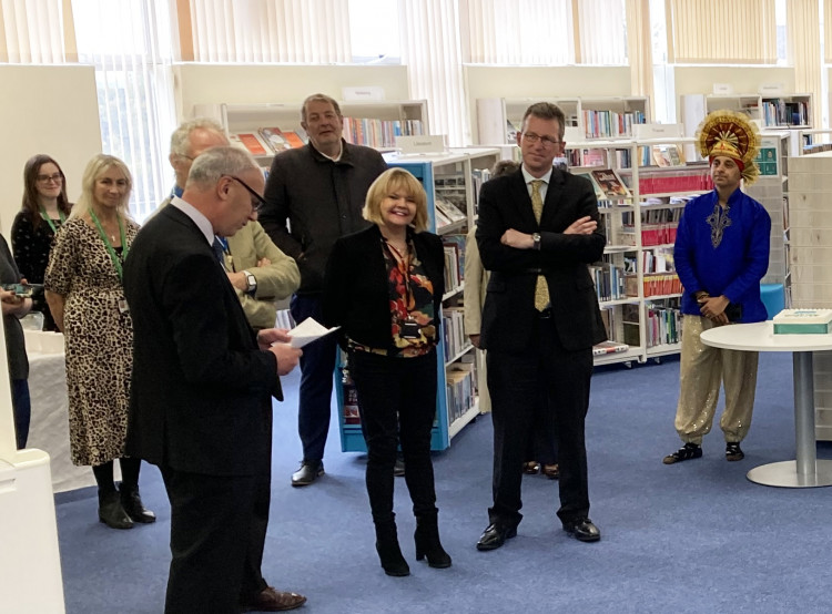 Cllr Andy Jenns delivers his speech at the launch event on October 7 (image via Warwickshire County Council)