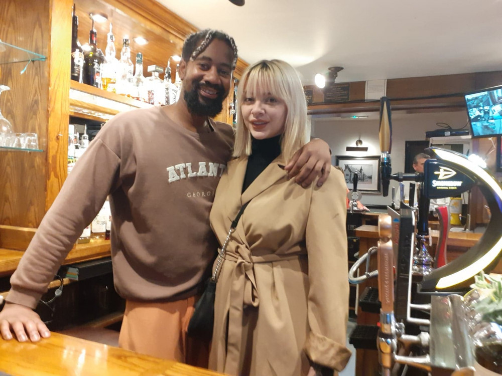 Jess Scarlett and Alvin Khumalo are sad to leave the Rookery Tavern
