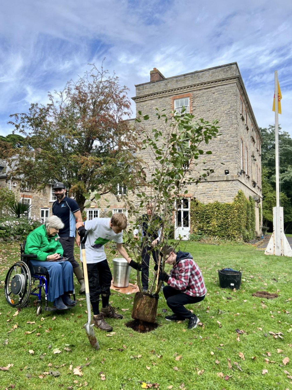 A tree of trees is presented to the DoE group