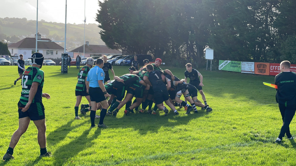 Battling it out (Exmouth Withycombe RFC)