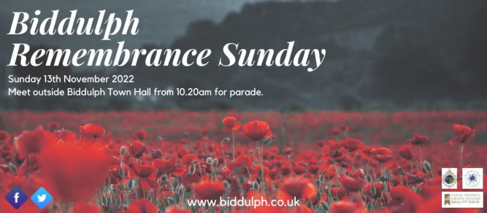 Biddulph Remembrance commemorations 2022