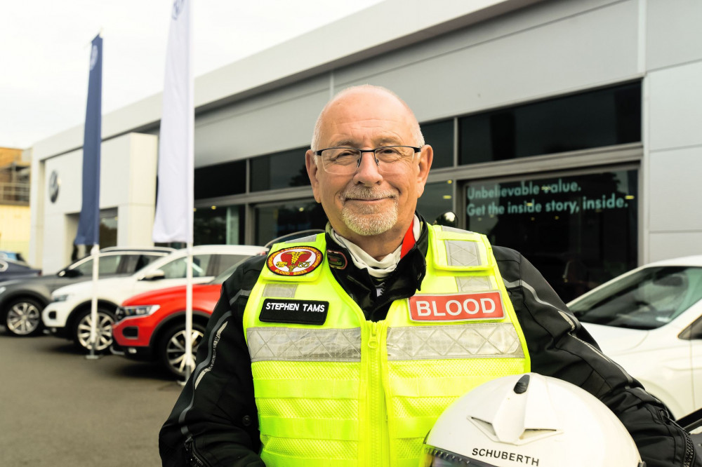 Stephen Tams, a keen motorcyclist from Crewe (Swansway Motor Group).