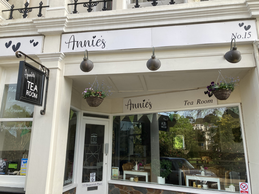 Annie's Tea Room on Brunswick Place, Dawlish (Nub News/ Will Goddard)