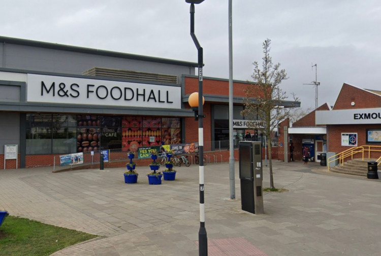 Bicycle thefts took place outside the M&S Foodhall near the railway station, according to police (Google Maps)