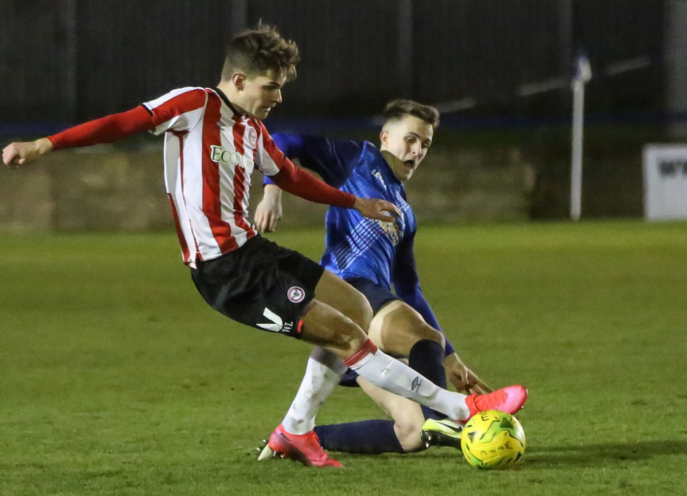 Hanwell Town take on Harrow Borough in the Middlesex Senior Cup. Photo: Martin Addison.