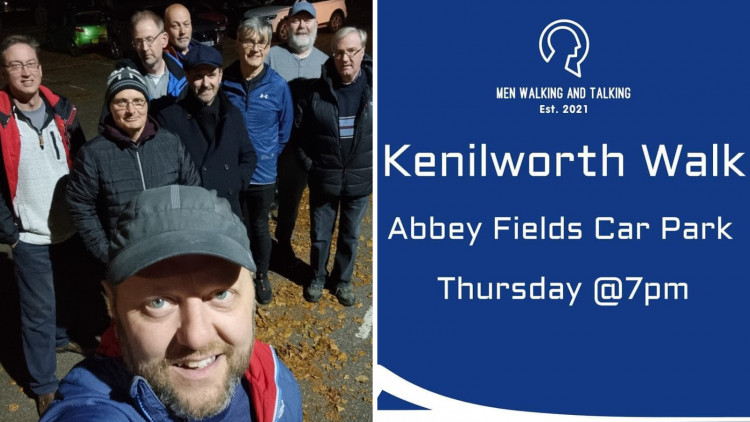 The Kenilworth branch of the Men Walking and Talking Group meets at Abbey Fields Car Park every Thursday at 7pm (images supplied)