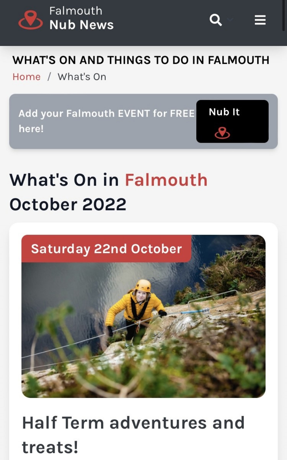 What's on in Falmouth this weekend