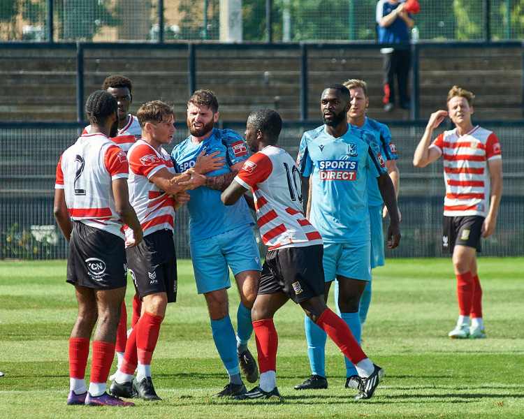 Hampton and Richmond return from their FA Cup exploits against Concord. Photo: Ollie G. Monk.