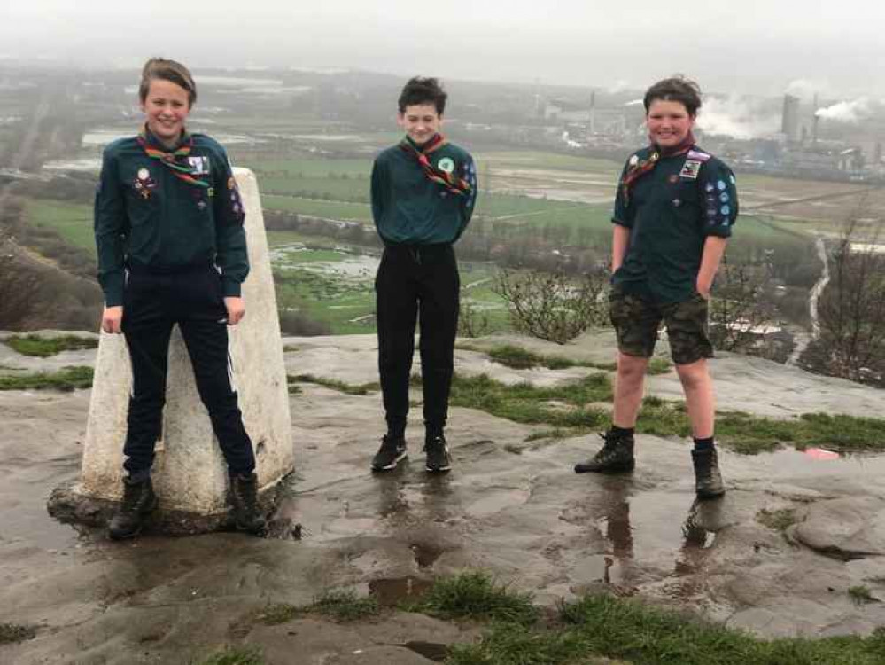 From left to right: Oscar, Blake and Caleb. Photo: Mersey Weaver Scouts