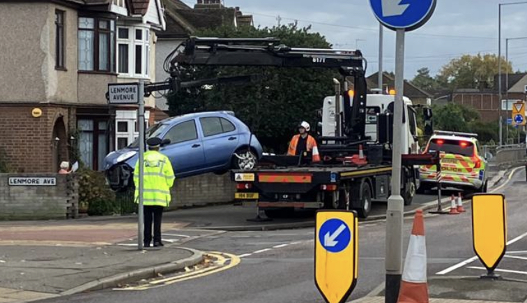 The car being recovered.