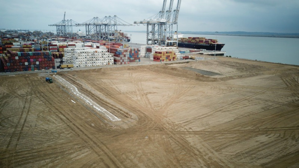 The site of the new berth.